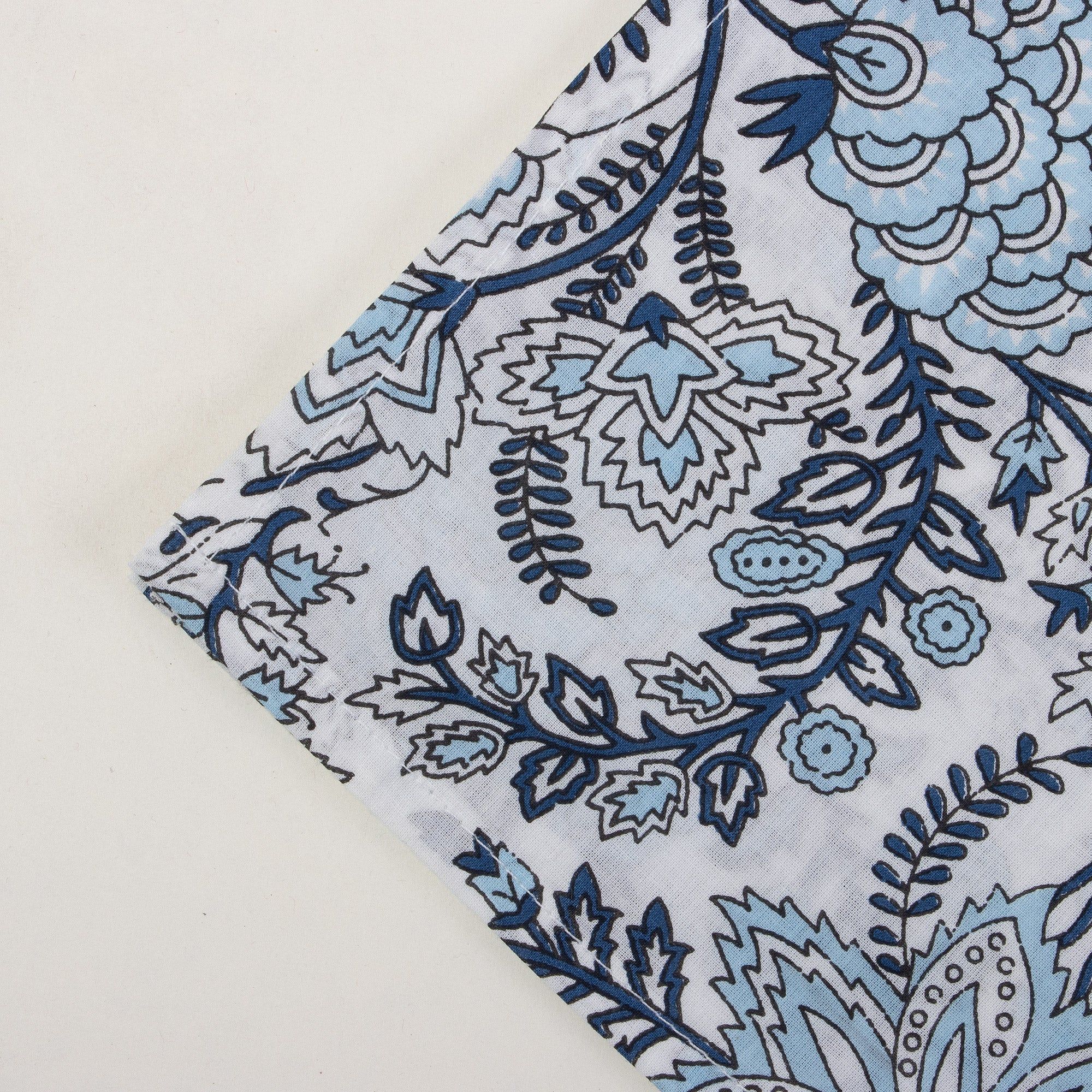 Hand Block Printed Beautiful Soft Cotton Reusable Cloth Napkins